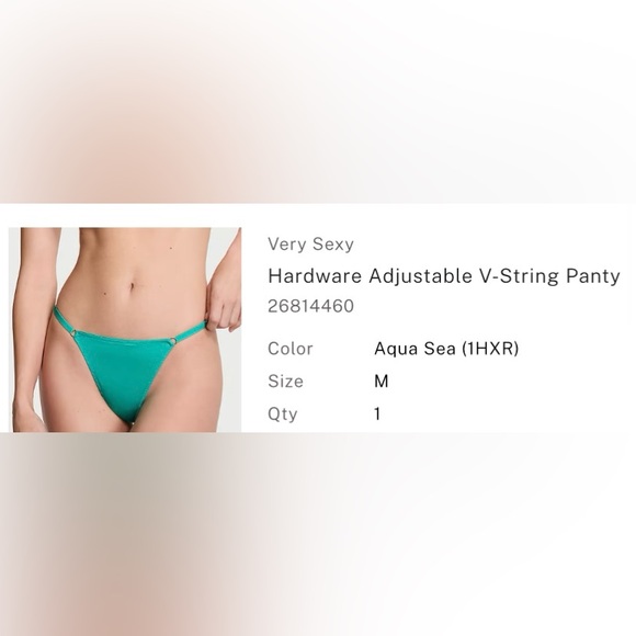 Victoria's Secret Push-Up Demi Bra
Tied-with-a-Bow Adjustable V-String Panty - Picture 8 of 13